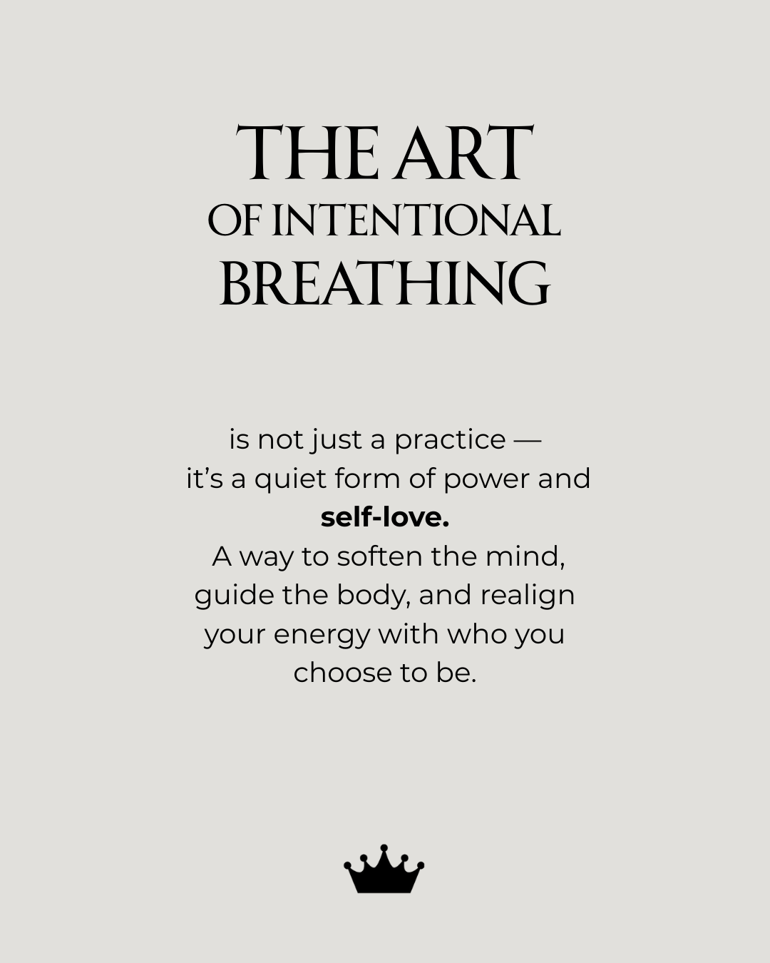 The Art of Intentional Breathing