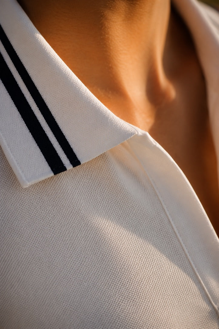 The Heritage Club Dress - White & Navy